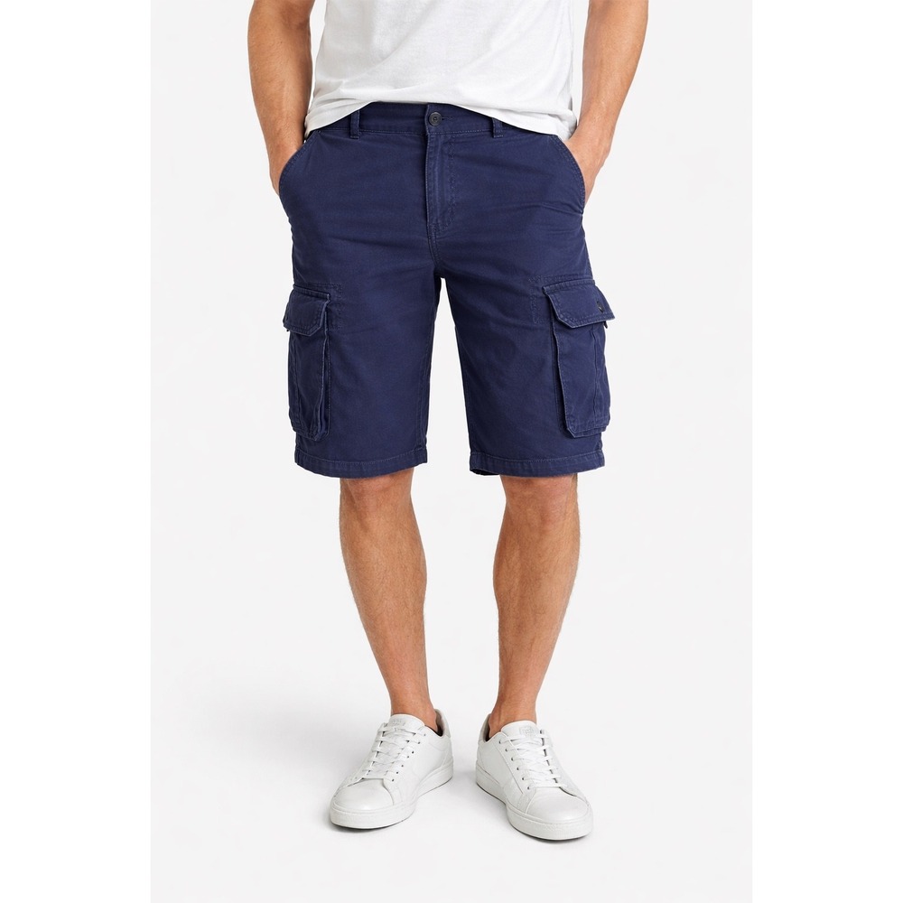 Angelo Litrico Mens Cargo‎ Shorts Navy Blue Pockets Size 30 Normcore Cotton